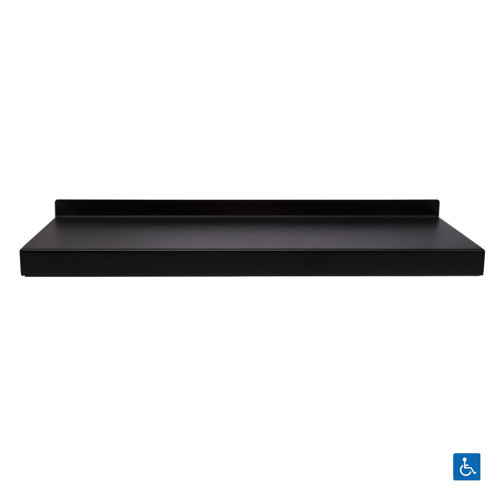 Metlam Utility Shelf 400x70x130mm Matt Black