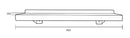 Metlam Changing Places Utiliy Shelf 450x150x70mm Satin Stainless Steel - image 2