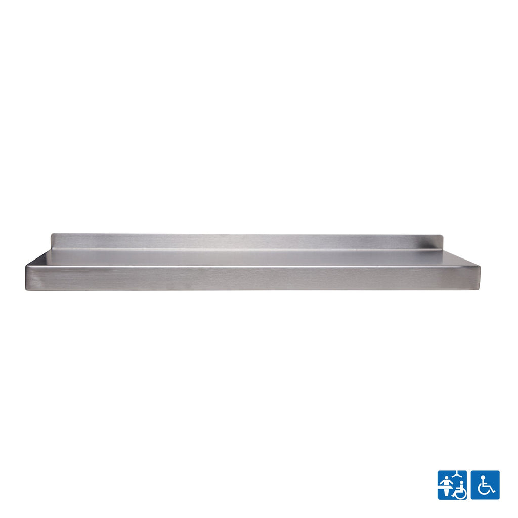 Metlam Changing Places Utiliy Shelf 450x150x70mm Satin Stainless Steel