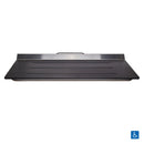 Metlam Accessible Folding Shower Seat with Compact Laminate Seat Top Matt Black