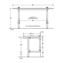 Metlam Folding Shower Seat in Compact Laminate Satin Stainless Steel - image 2