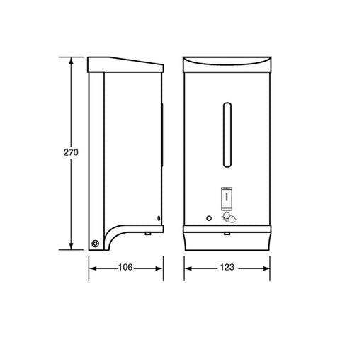 Metlam Automatic Foam Soap Dispenser 800mL Satin Stainless Steel - image 2