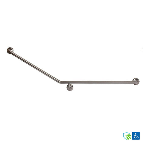 Metlam 30 Degrees Flush Mount Side Wall Grab Rail Antimicrobial Right Hand - image 4