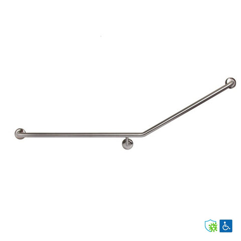 Metlam 30 Degrees Flush Mount Side Wall Grab Rail Antimicrobial Left Hand - image 4