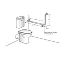 Metlam Side Wall Grab Rail 90degree Right Hand Matt Black - image 3