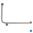 Metlam Side Wall Grab Rail 90degree Right Hand Satin Stainless Steel