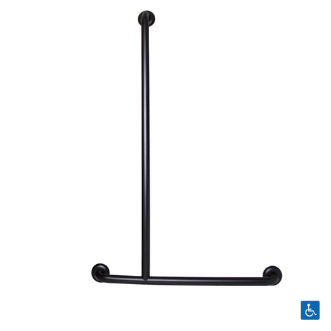 Metlam Offset Shower Grab Rail Right Hand Matt Black - image 4