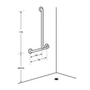 Metlam Offset Shower Grab Rail Left Hand Matt Black - image 2