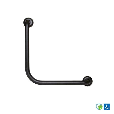 Metlam 90 Degrees Ambulant Grab Rail 450x450mm Satin Stainless Steel - image 5