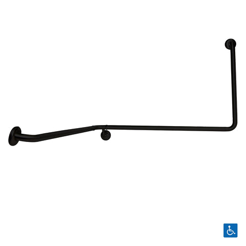 Metlam Wrap Around Grab Rail Left Hand Matt Black