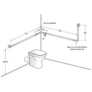 Metlam Wrap Around Grab Rail Left Hand Satin Stainless Steel - image 3