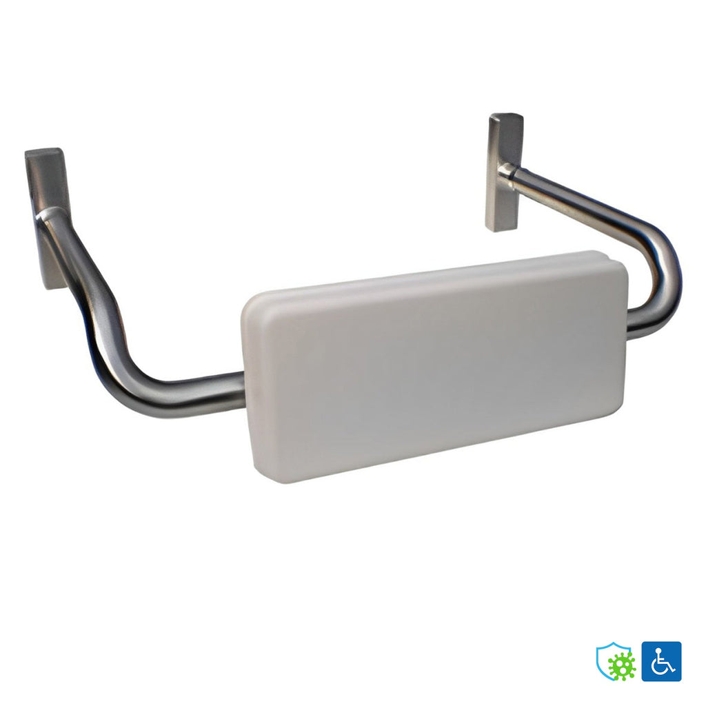 Metlam Curved Rail Padded Backrest Antimicrobial Coated