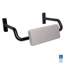Metlam Curved Rail Padded Backrest Matt Black - image 2