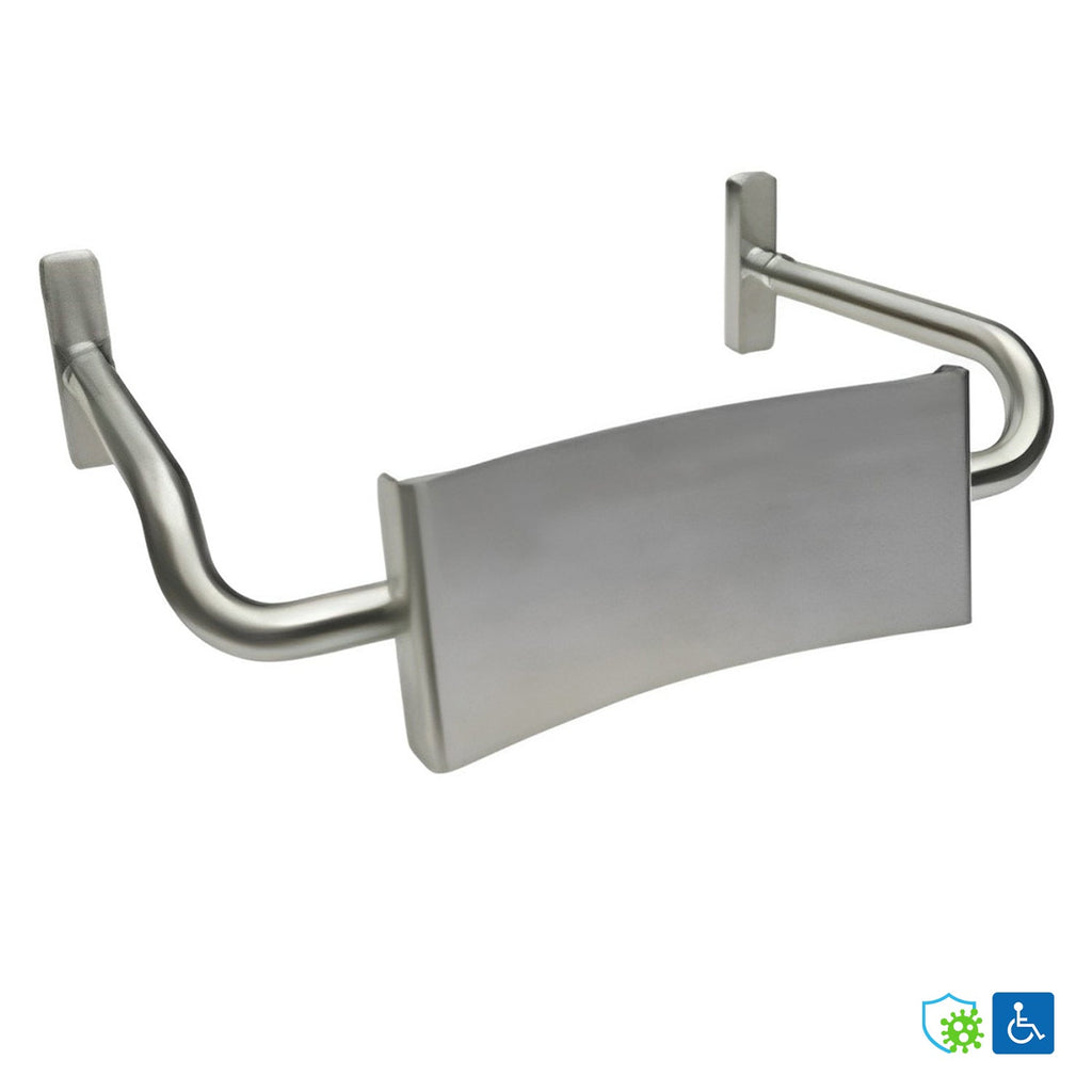 Metlam Vandal Proof Curved Rail Backrest Antimicrobial Coated