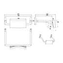 Metlam Vandal Proof Curved Rail Backrest Antimicrobial Coated - image 3