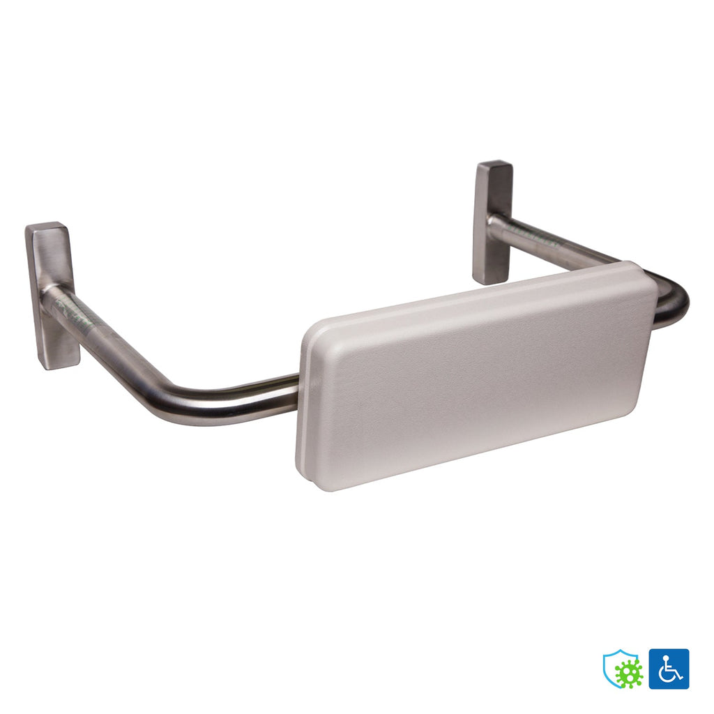 Metlam Straight Rail Padded Backrest Antimicrobial Coated
