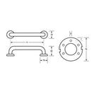 Metlam Straight Grab Rail 450mm - image 2