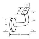 Metlam Hand Rail Bracket Flat Top - image 3