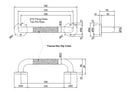 Metlam Straight Peened Grab Rail Satin Stainless Steel 600mm - image 3