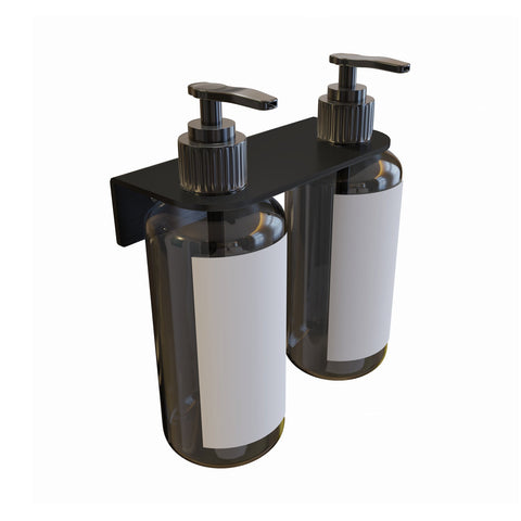 Metlam Double Soap Bottle Holder Satin Stainless Steel - image 4
