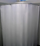Metlam Shower Curtain Polyester Taffeta 2600x1800mm White