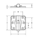 Metlam Moda Gravity Hinge Concealed Fix Matt Black Right Hand - image 3