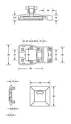 Metlam Moda Lock and Indicator Set Antimicrobial Coated MODA_LOCK_ANMB - image 2