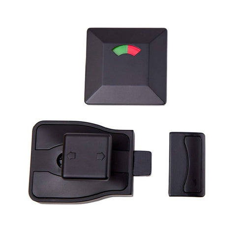 Metlam Moda Lock and Indicator Set Concealed Screw Fix Matt Black