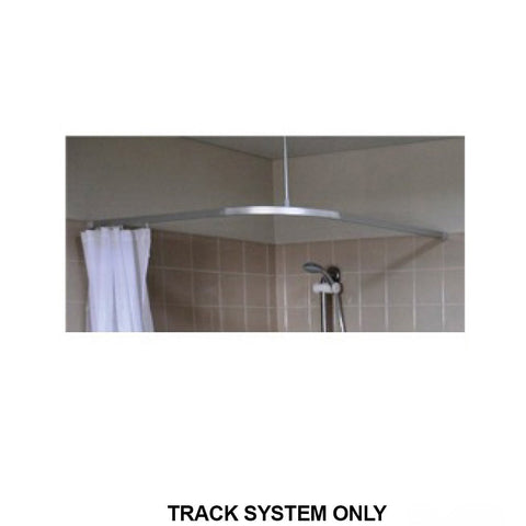 Metlam L Bend Shower Curtain Track System 1200mm - image 2