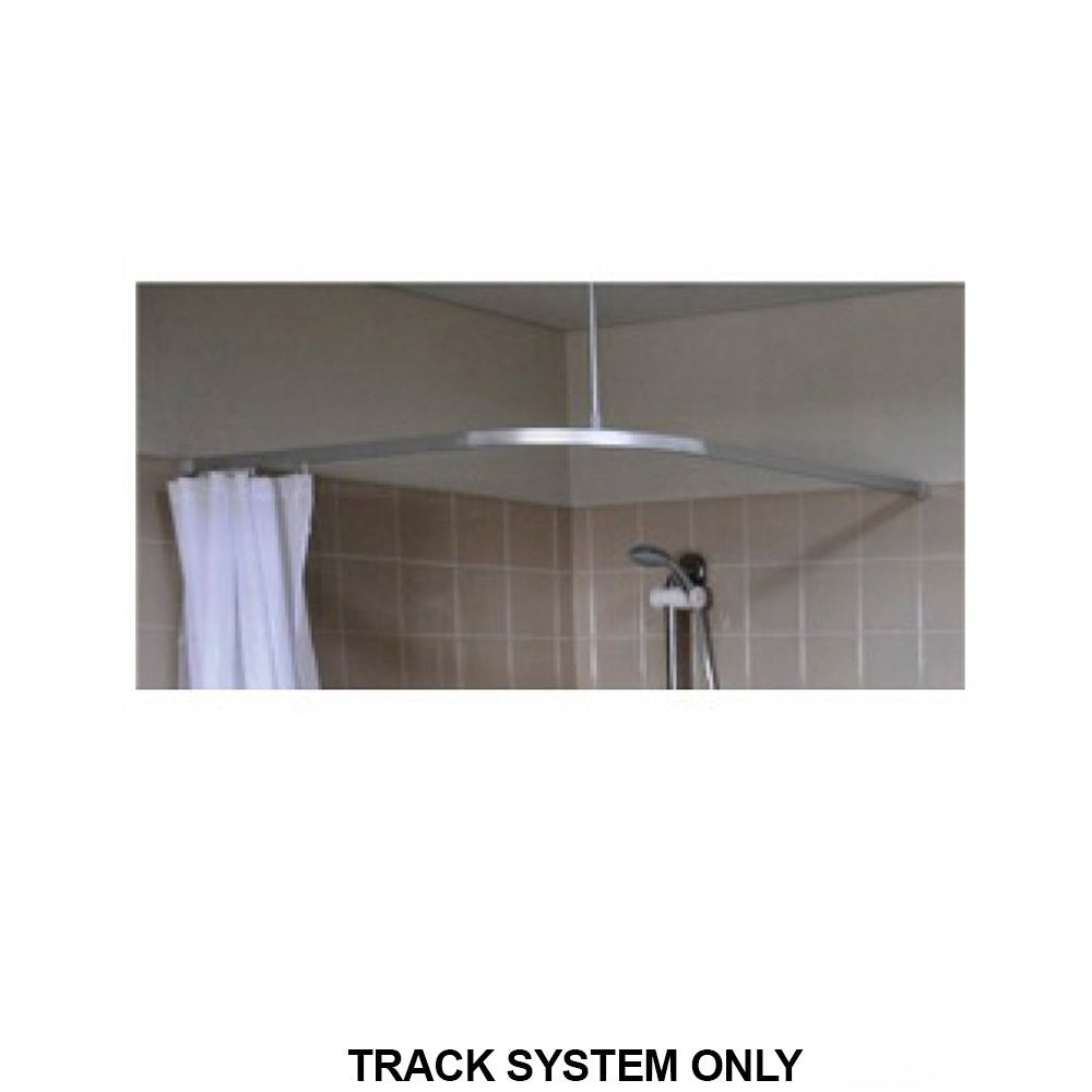 Metlam L Bend Shower Curtain Track System 1200mm