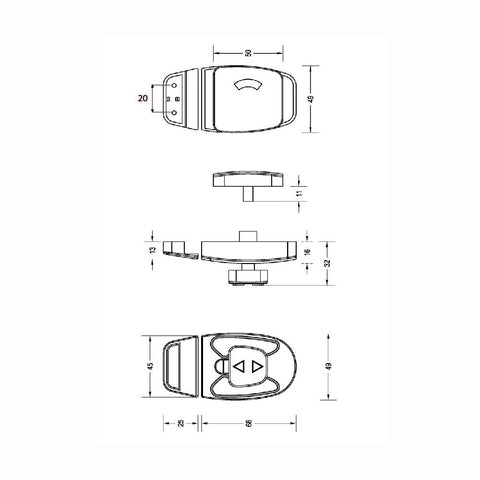 Metlam Sera Slide Lock and Indicator Set Antimicrobial Coated - image 3