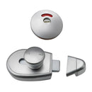 Metlam Xcel Slide Lock and Indicator Set Concealed Fix Concealed Screw Fix Satin Chrome Plate - image 3