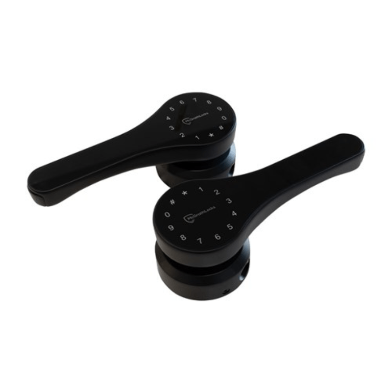 McGrath Ascot Digital Lock, Double Sided to suit Gate Installation, IP66 rating, Black,60mm Backset Tubular Latch - primehardware