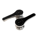 McGrath Ascot Digital Lock, Double Sided to suit Gate Installation, IP66 Rating, Satin Chrome Finish with 60mm Backset Tubular Latch - primehardware