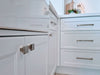 Zanda Manhattan Cabinet Handle in Brush Nickle & Matt Black - primehardware