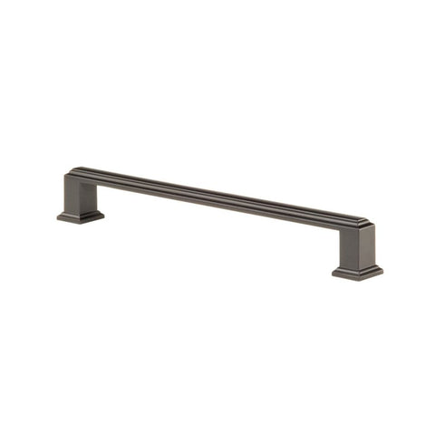 Zanda Manhattan Cabinet Handle in Brush Nickle & Matt Black - primehardware
