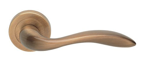 Manital - Giava Lever on Round Rose Door Handle - primehardware