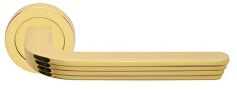 Manital - Cloud Lever on Round Rose Door Handle - primehardware