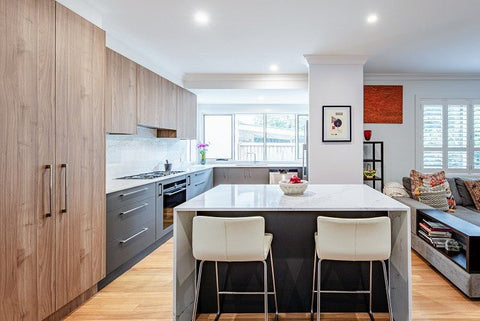 Zanda Marco Cabinet Handle - Brushed Nickel/Matt Black - primehardware