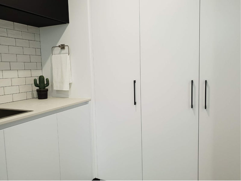 ZANDA MARCO CABINET HANDLE - Brushed Nickel/Matt Black