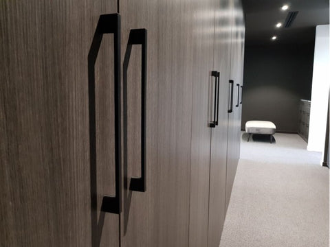 Zanda Marco Cabinet Handle - Brushed Nickel/Matt Black - primehardware