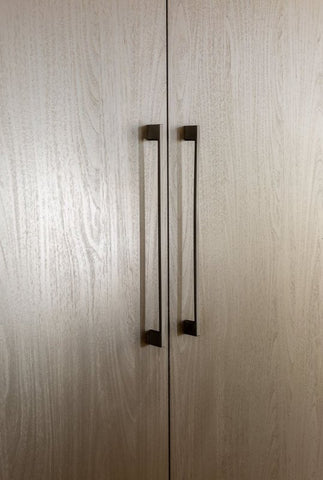 Zanda Marco Cabinet Handle - Brushed Nickel/Matt Black - primehardware