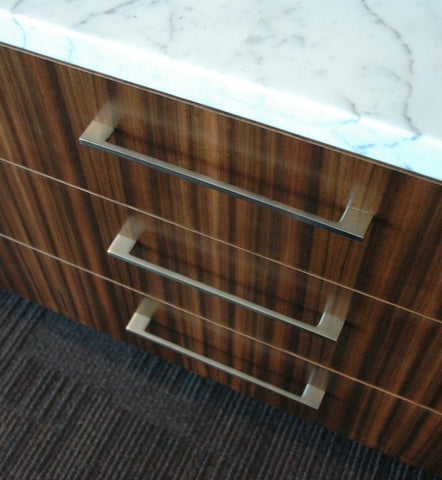 Zanda Marco Cabinet Handle - Brushed Nickel/Matt Black - primehardware