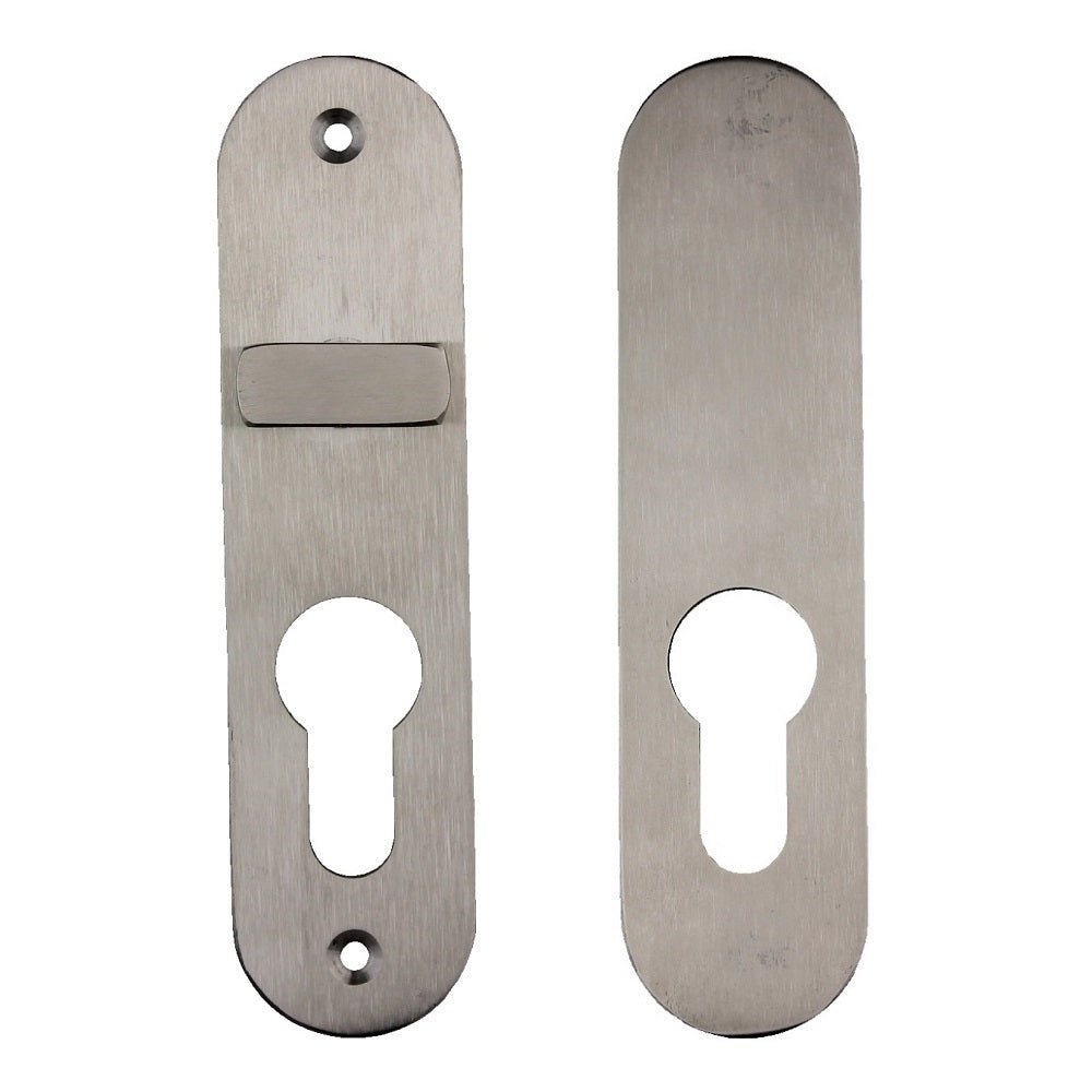 NIDUS OZI-3 Snib Escutcheon Set Radius To Suit Mortice Lock | Satin Stainless Steel