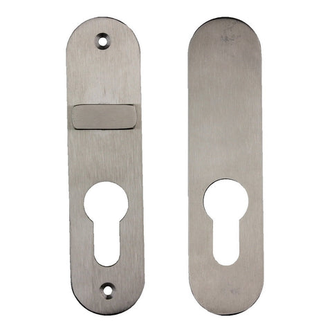 NIDUS OZI-3 Snib Escutcheon Set Radius To Suit Mortice Lock | Satin Stainless Steel