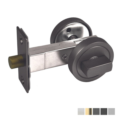 NIDUS Door Round Privacy Snib Turn with Privacy Bolt | 2 Finishes