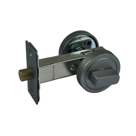 NIDUS Door Round Privacy Snib Turn with Privacy Bolt | 2 Finishes - Gunmetal Grey