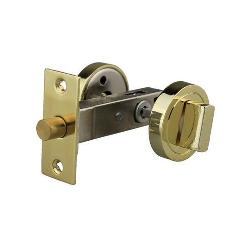 NIDUS DOOR ROUND PRIVACY SNIB TURN POLISHED BRASS BPRI - PB - primehardware