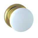 NIDUS Corona Door Knob Passage Set No Latch | 3 Finishes - White Gold