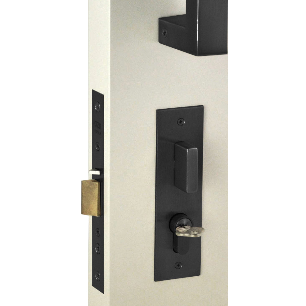 NIDUS OZI-4 Mortice Door Lock Combo | 4 Finishes - Matt Black